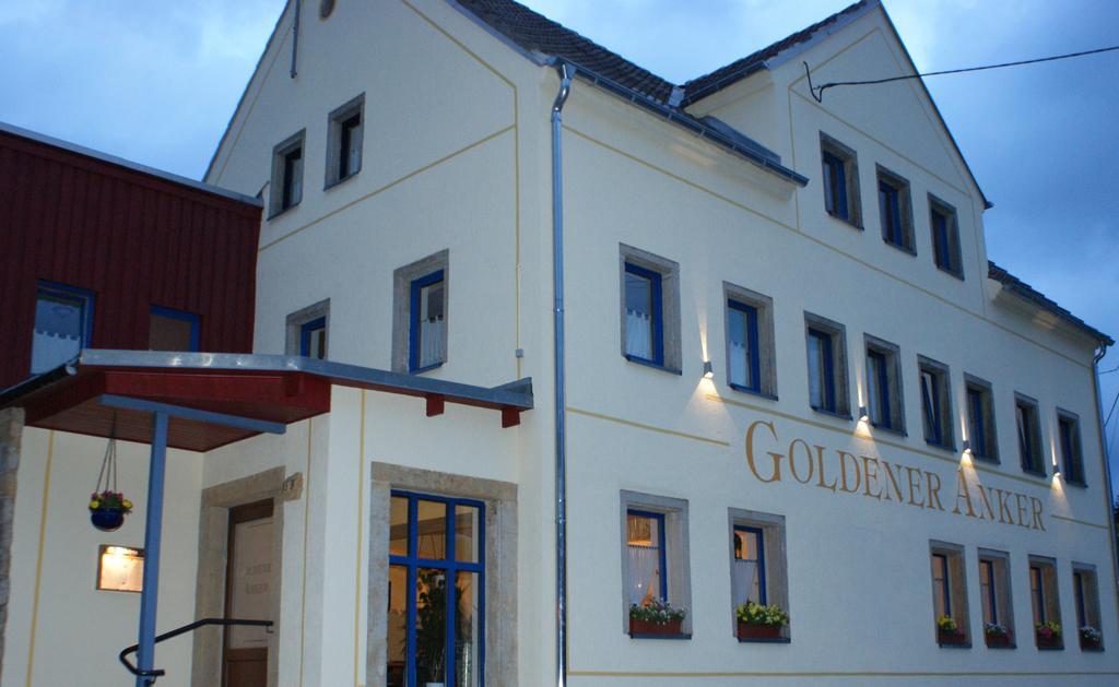 Pension Goldener Anker Reinhardtsdorf-Schona Ngoại thất bức ảnh